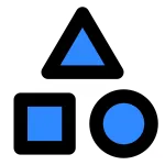 Triangle Round Rectangle SVG Icon